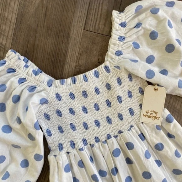 Billabong x Wrangler Off Shoulder Polka Dot Mini Dress - Picture 5 of 10